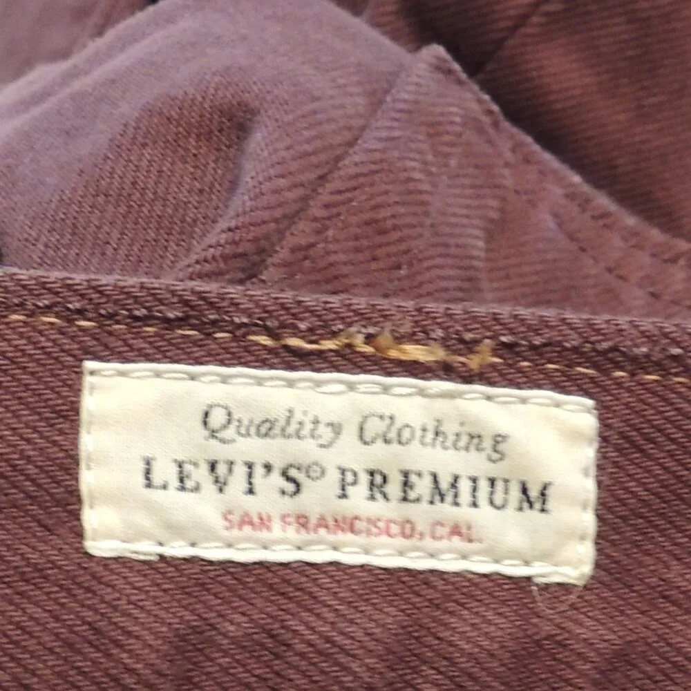 Levi's Jeans 501 Button Fly 1990s Large E Men 32x32 Pockets Red Fun Party Jeans